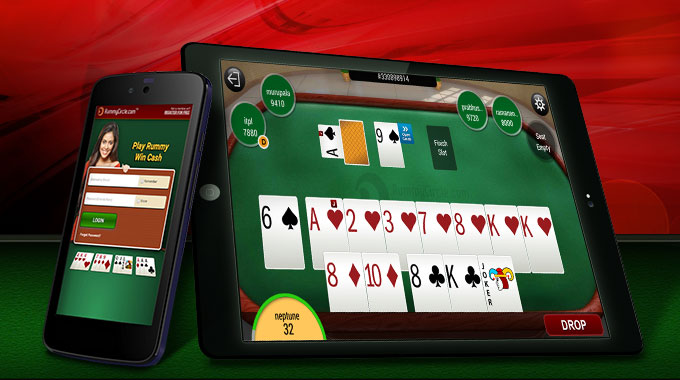 playing Rummy on Mobiles