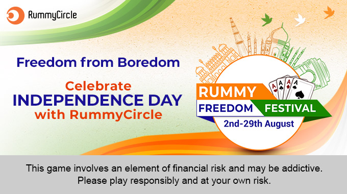 Freedom from Boredom - Celebrate Independence Day with RummyTu